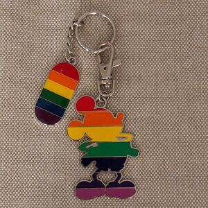 Disney Mickey Rainbow Keychain with 2 charms    a